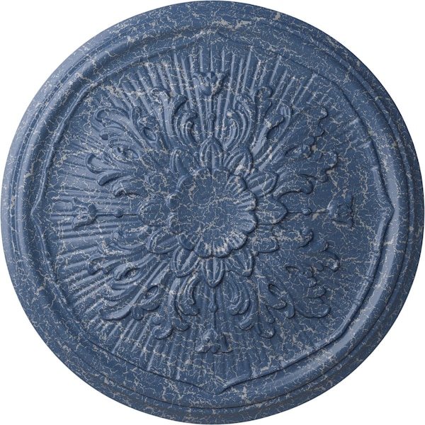 Ekena Millwork Luton Ceiling Medallion (Fits Canopies up to 1 1/8"), 15 3/4"OD x 5/8"P, Americana Crackle CM16LUAMC - main